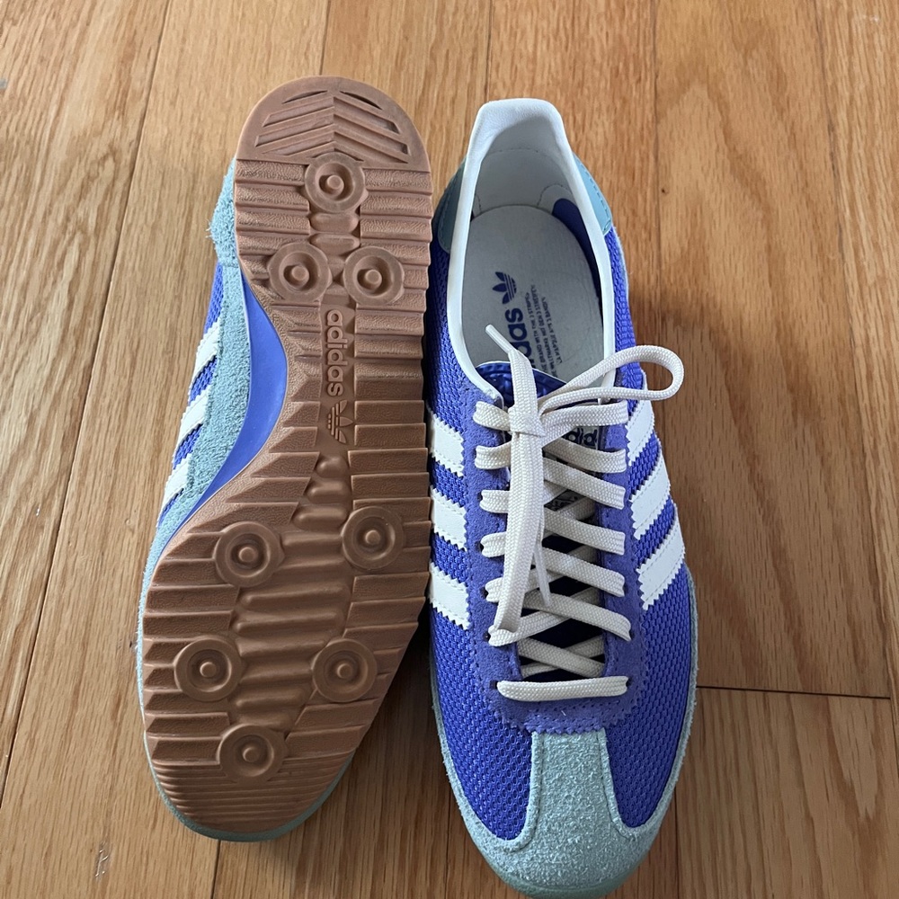 Adidas Perforated blue and purple Sneakers